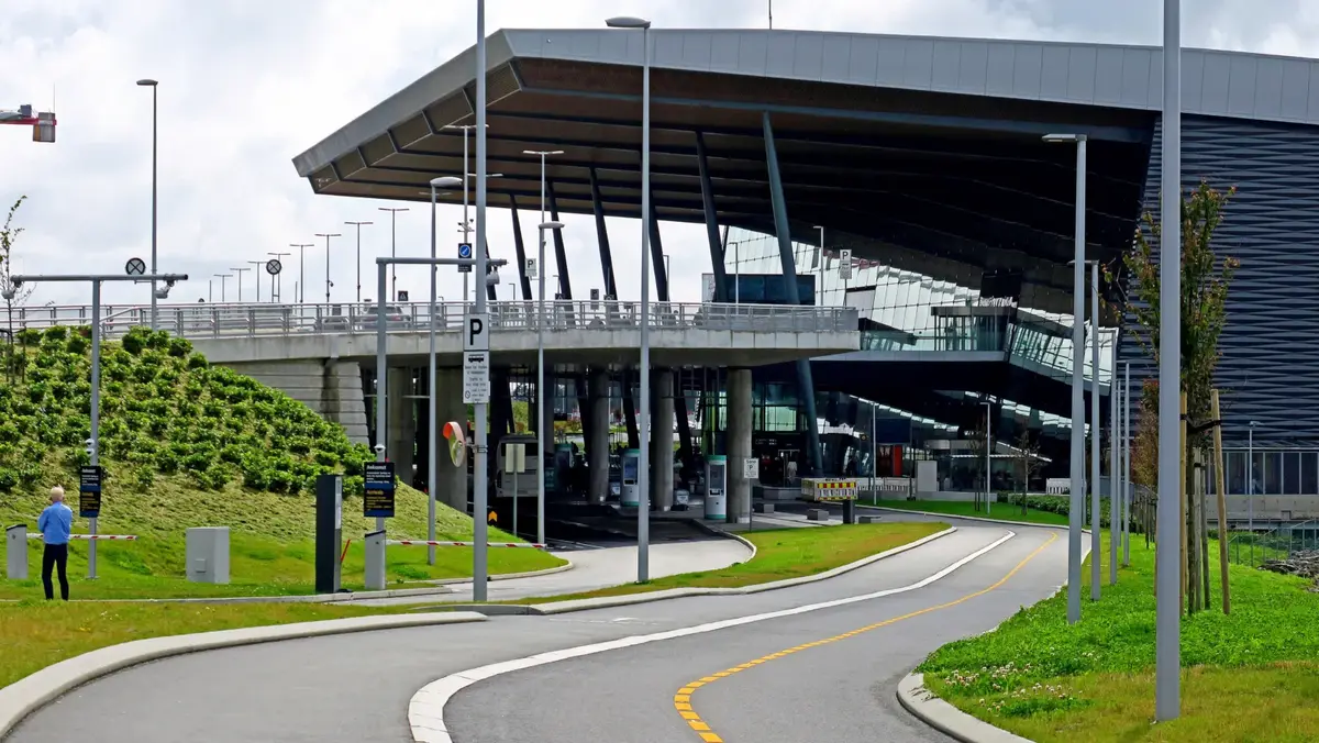 Ankomst till Bergen flygplats Flesland