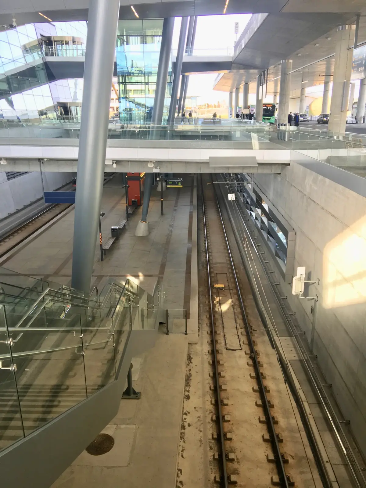 Bybanens station vid Bergen flygplats