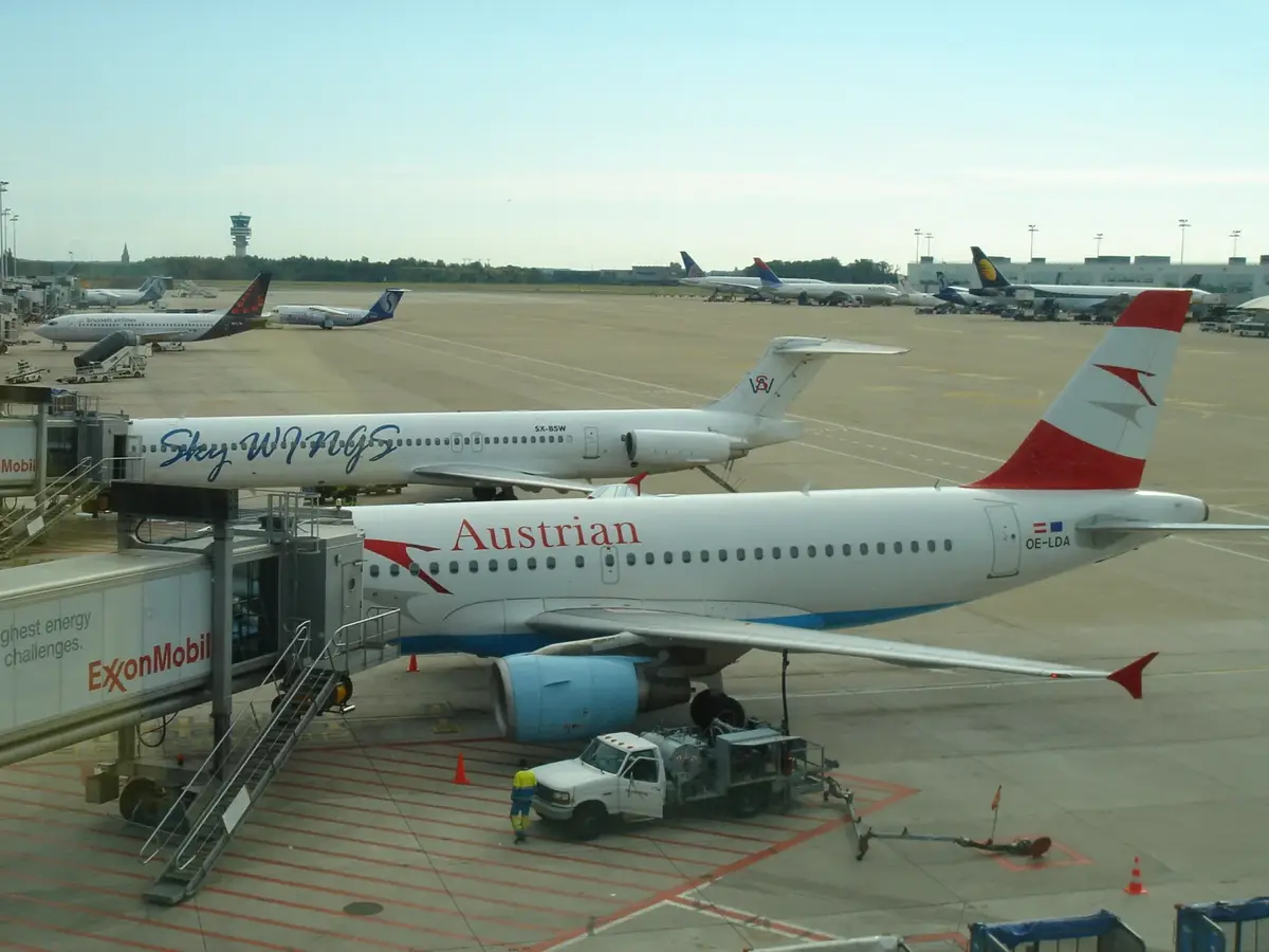 Terminalområdet på Brussels Airport