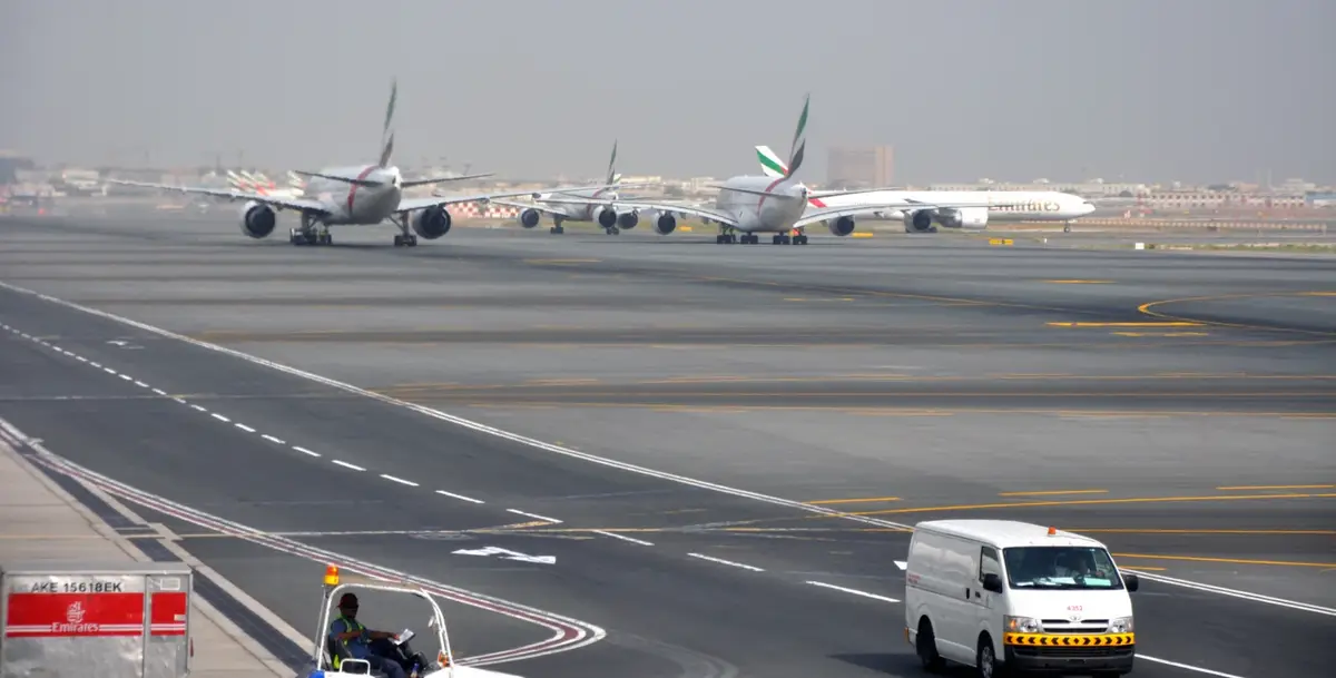 Terminalområdet på Dubai International Airport