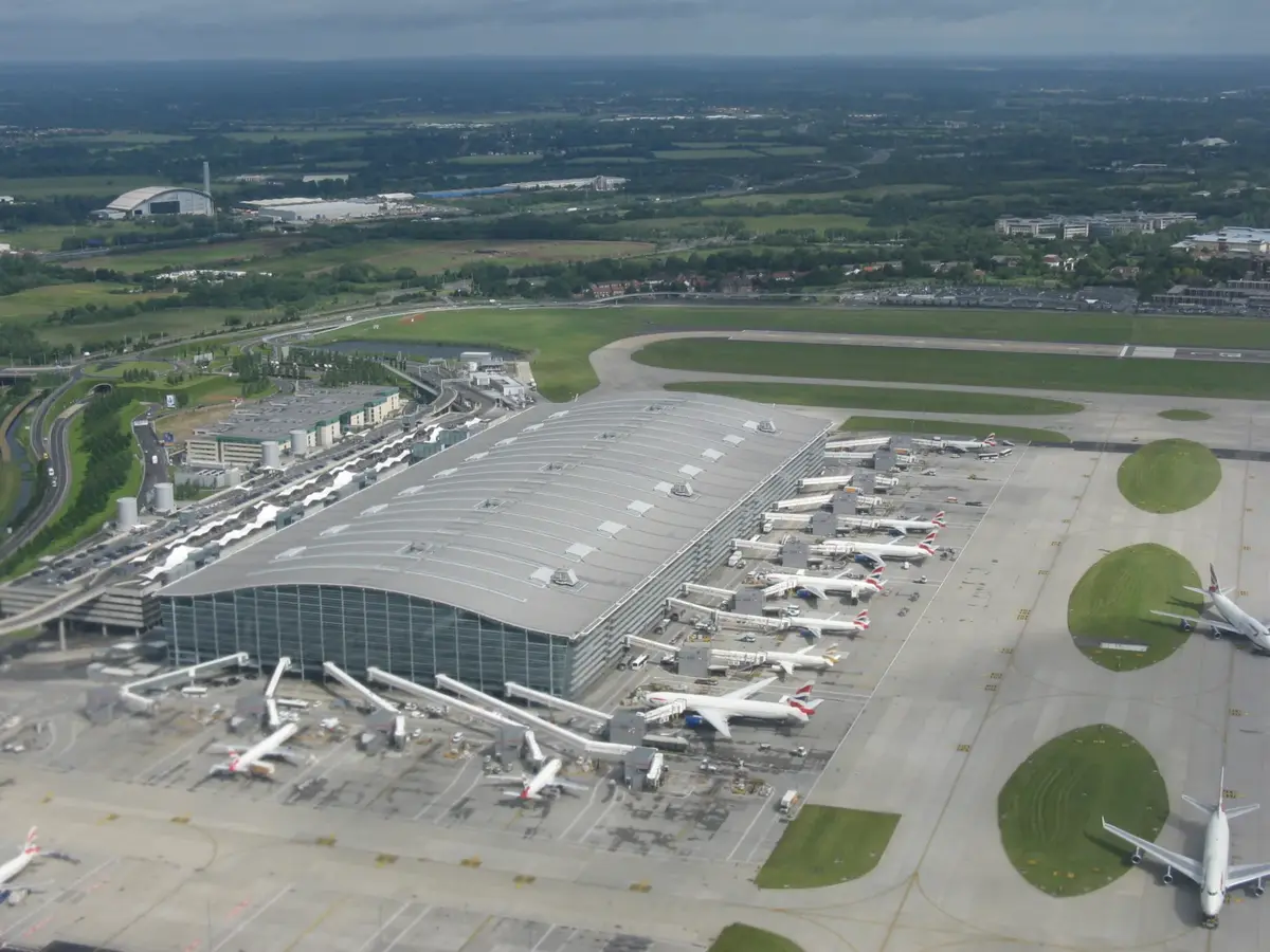 London Heathrow Terminal 5 sedd ovanifrån