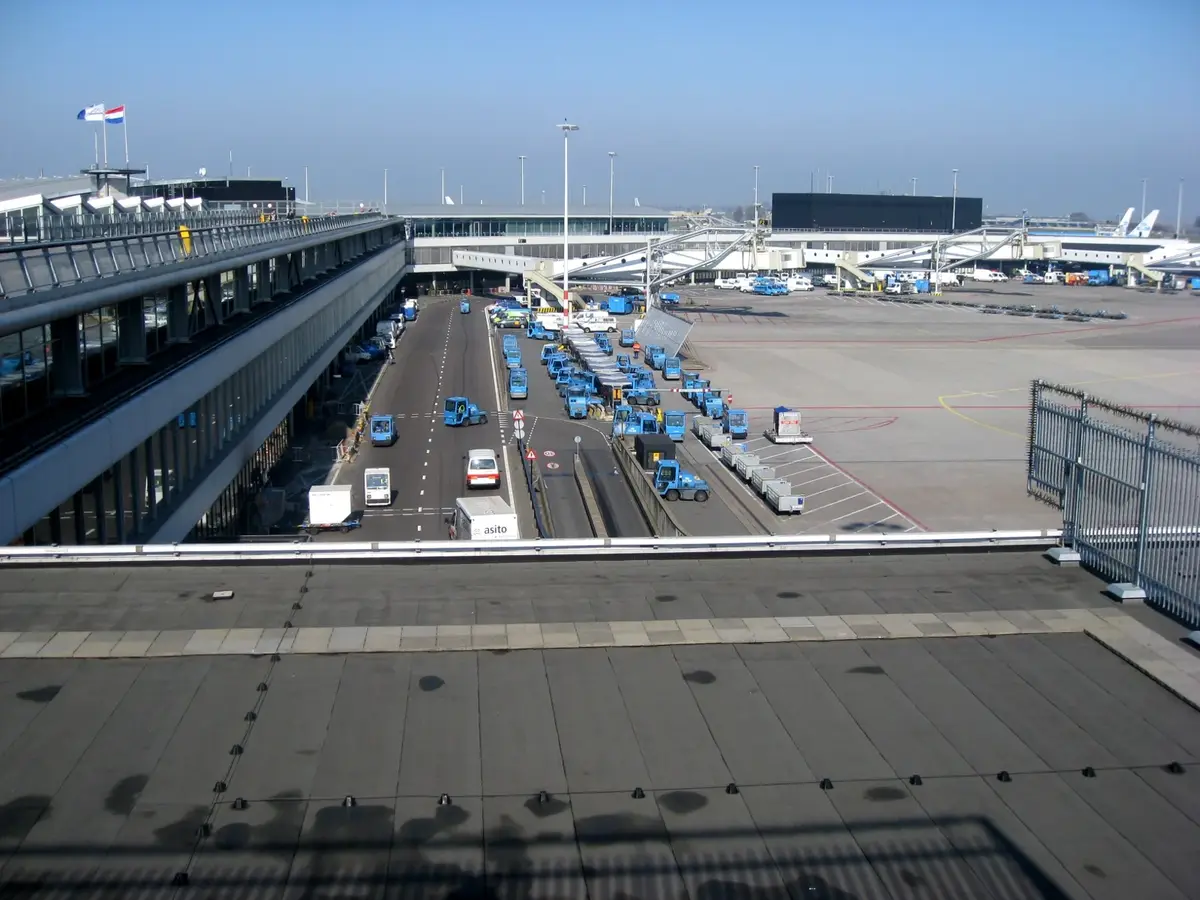 Terminalområdet på Amsterdam Schiphol