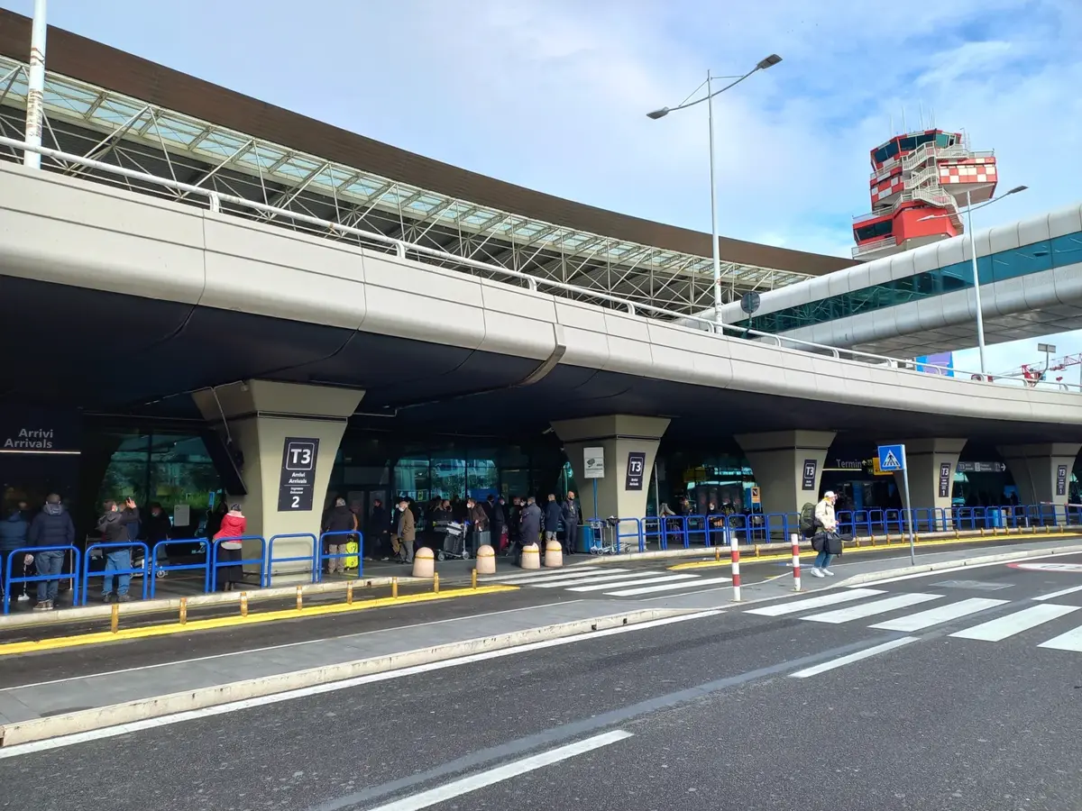 Rom Fiumicino, en av Italiens största flygplatser