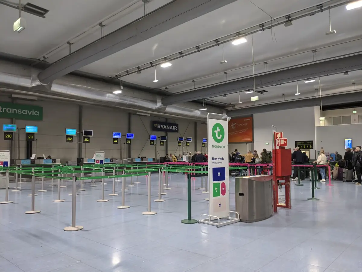Incheckning i Terminal 2 på Lissabons flygplats