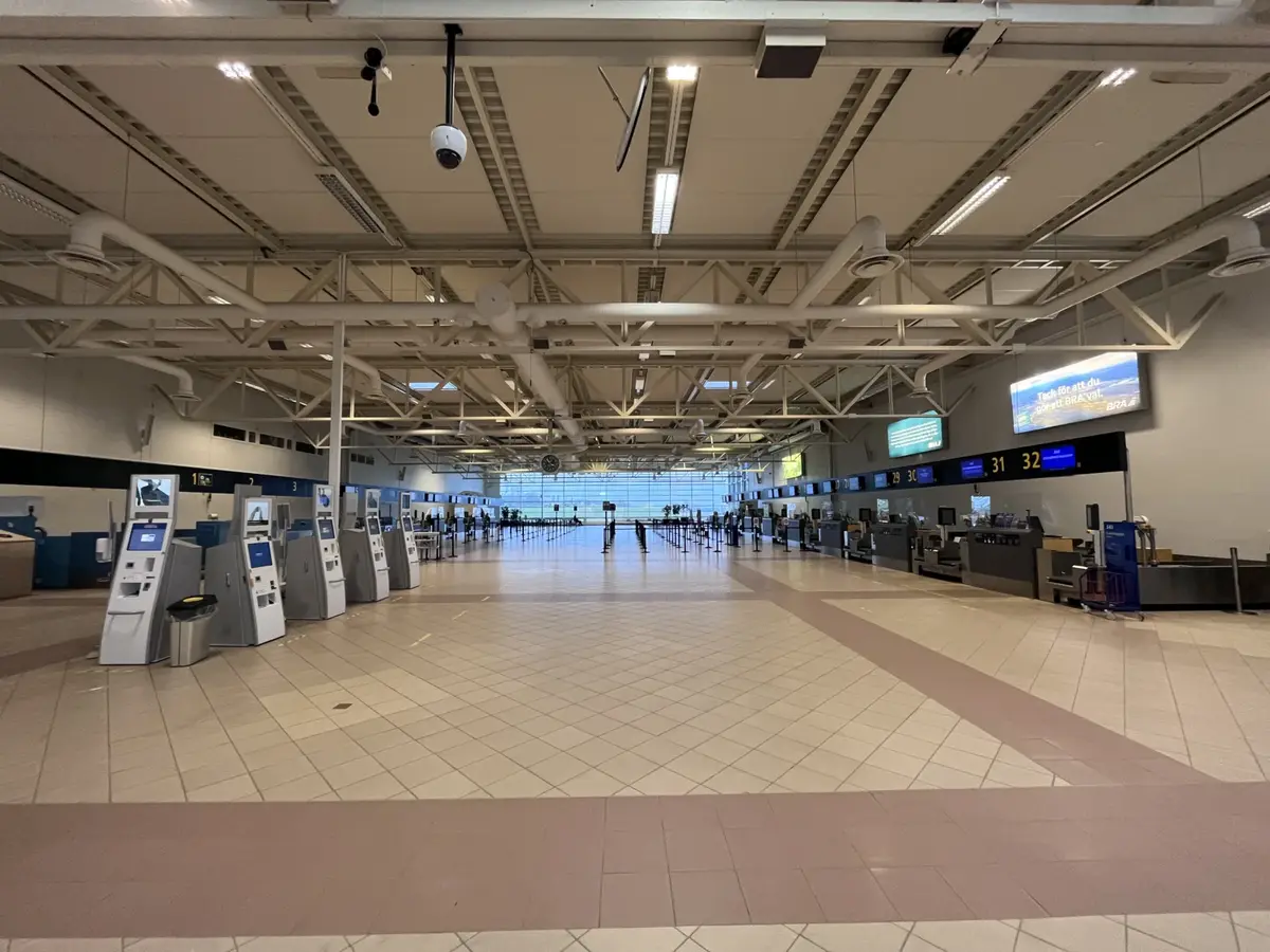 Incheckningshallen på Malmö Airport