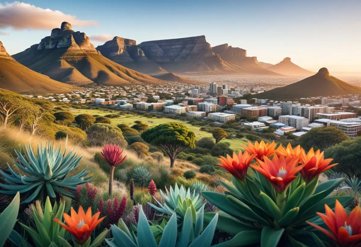 En härlig resa från Marocko till Sydafrika illustration