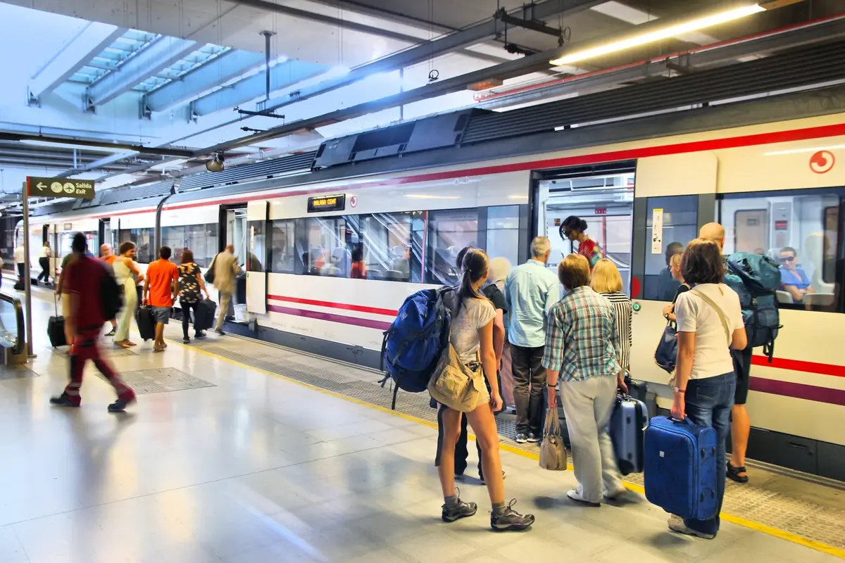 Tågstationen vid Málaga flygplats