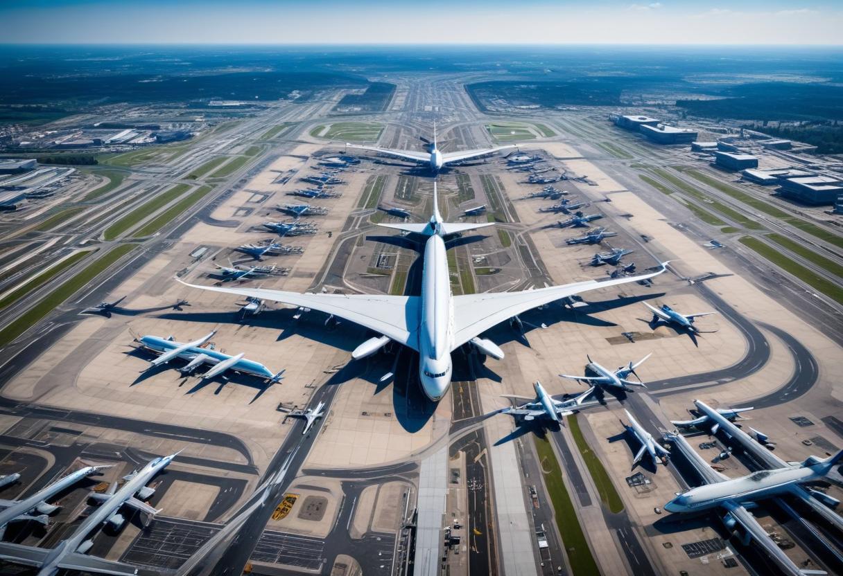 Upptäck Frankfurts flygplats storlek och betydelse! illustration